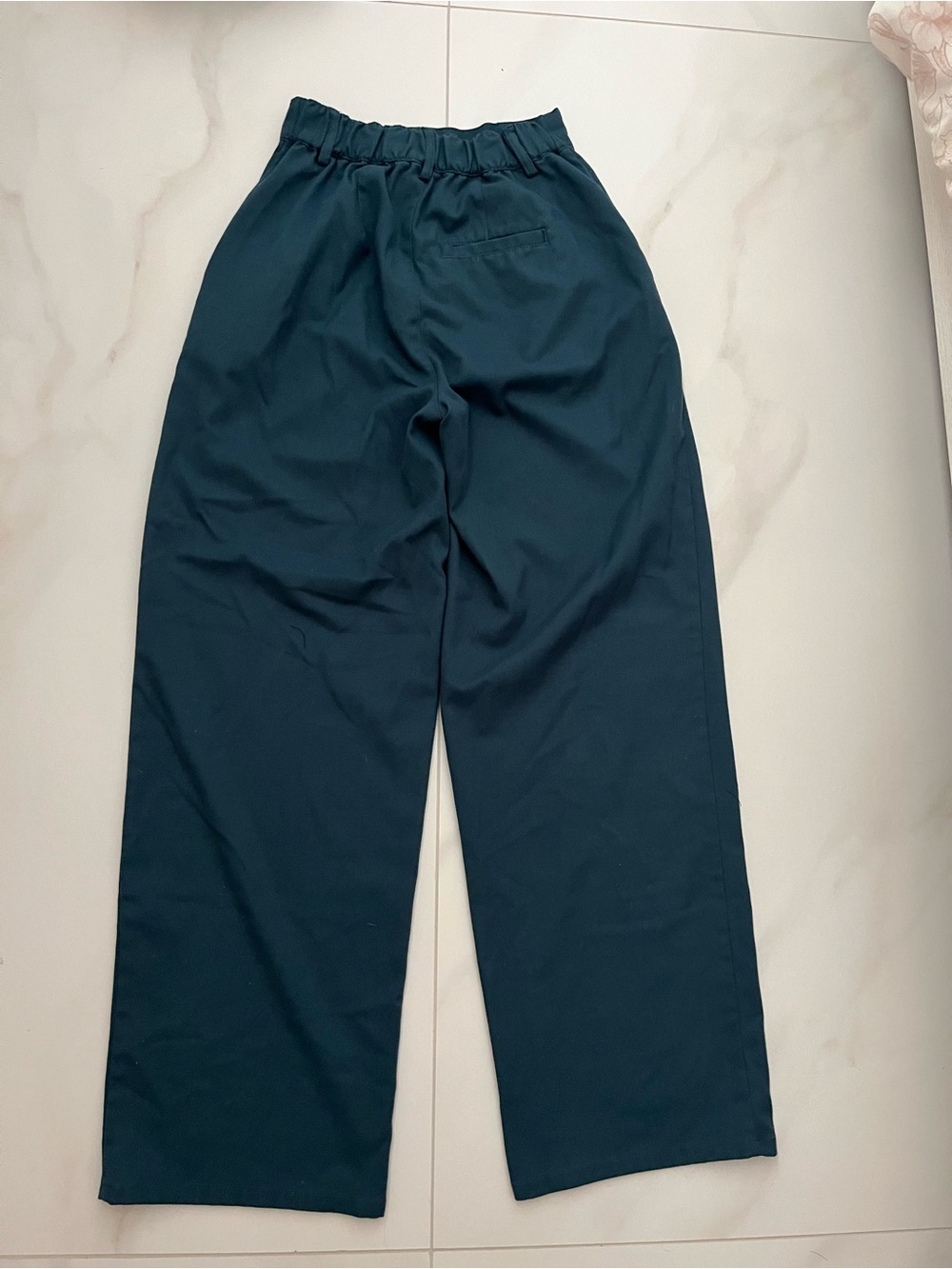 Urban Outfitters High-Waist Wide Leg Pants in Deep Teal XS - Picture 8 of 13